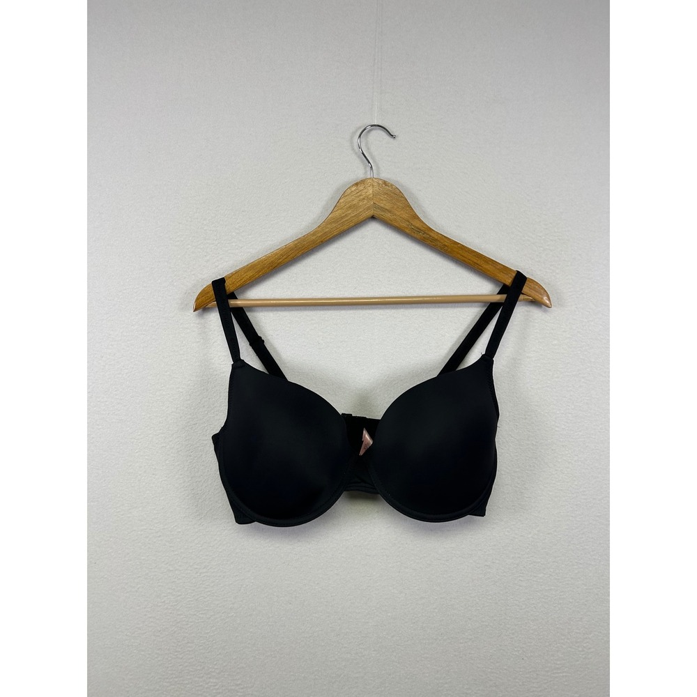Y2K Glam Juicy Couture Womens 38D Black Underwire Lined‎ T-Shirt Bra 3819-134